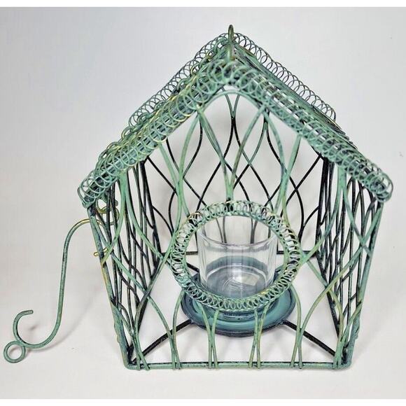 PartyLite Wire Bird and Cage Votive Holder Retired NIB P28B/P90264 - Picture 1 of 9
